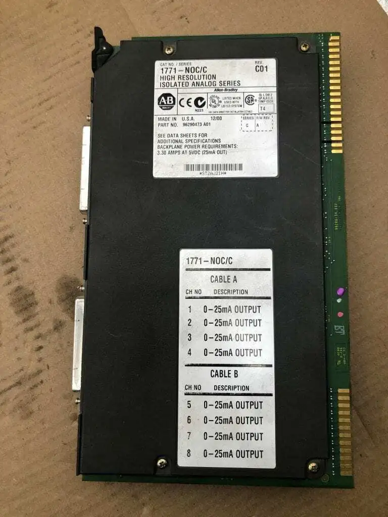 Allen Bradley 1771-NOC PLC-5 HIGH RESOLUTION ANALOG OUTPUT MODULE