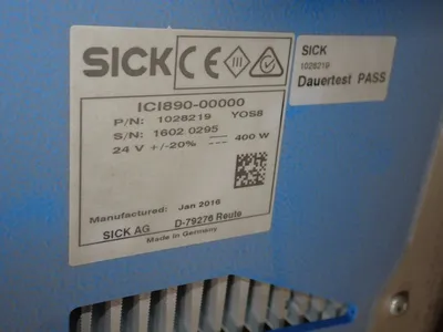Used 2016 SICK ICI89000000 Light Source Equipment Ohio US | HGR 24 #798812
