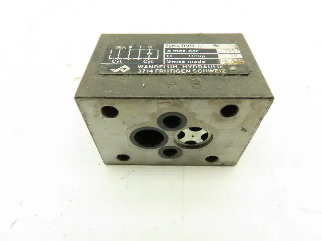 Used WANDFLUH HYDRAULIK _UNKNOWN_ Valves/Fittings | Arrow Industrial #624407