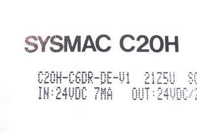 OMRON SYSMAC C20H-C6DR-DE-V1 PROGRAMMABLE CONTROLLER C20HC6DRDEV1