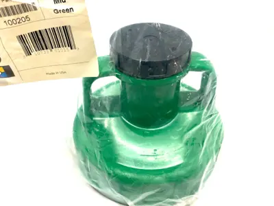 NEW OILSAFE MULTI-PURPOSE UTILITY LID, MID GREEN, 48MM OPENING