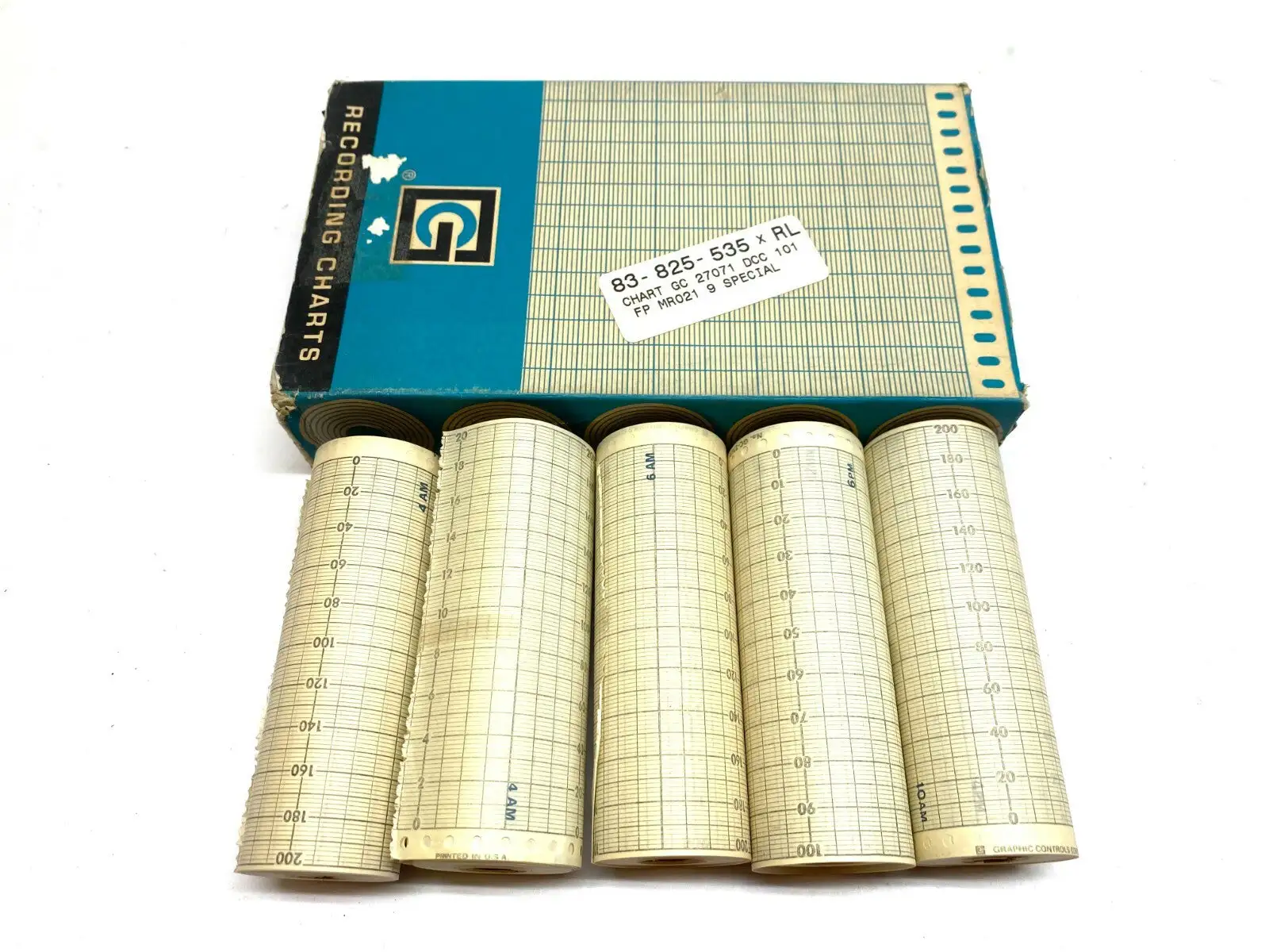 New | in-Stock Graphic Controls Strip Recording Charts Plotters/Recorders Michigan US | Maverick Industrial Sales #1392839