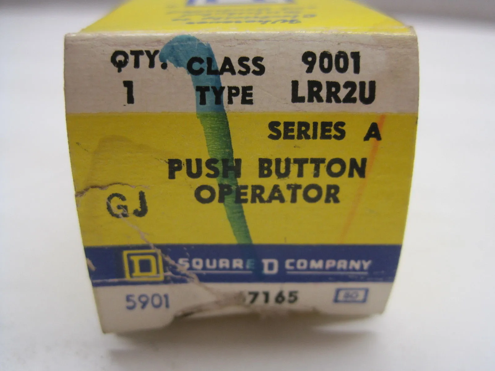 NEW SQUARE D 9001-LRR2U PUSH BUTTON OPERATOR 9001LRR2U