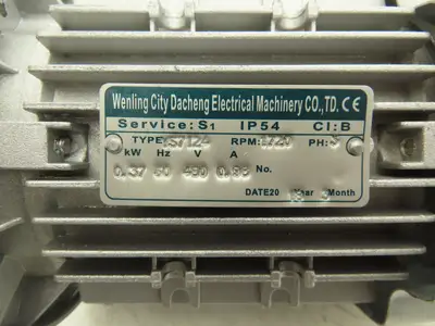 Wenling City Dacheng Electrical YS7124 AC Motor 1/2Hp 1720rpm 480V 3PH IEC71