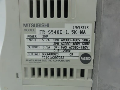 USED MITSUBISHI FR-S540E-1.5K-NA