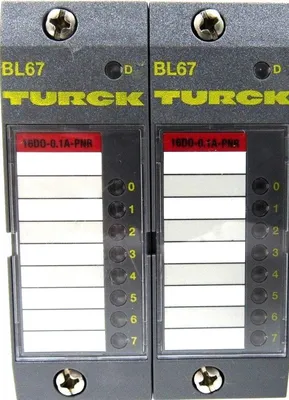 NEW TURCK BL67-16DO-0.1A-PNR MODULE AND MANIFOLD BL6716DO01APNR
