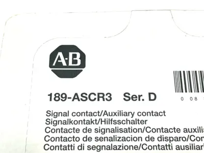 New | in-Stock Allen Bradley 189-ASCR3 Contact Blocks Michigan US | Maverick Industrial Sales #1495967