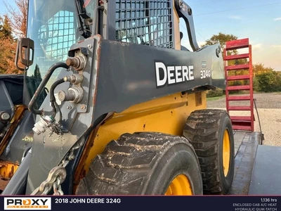 Used 2018 JOHN DEERE 324G Skid Steer Loaders Minnesota US | Proxy Equipment #1424146
