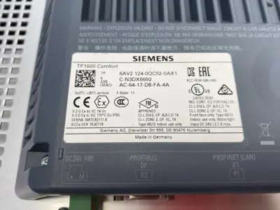 USED SIEMENS SIMATIC HMI TP1500 COMFORT TOUCH PANEL