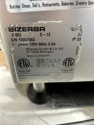 167-0511 Bizerba GSPH Deli Slicer 2010-2013