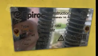 Used 2020 EPIROC HC1050 Add-on Compactors New Jersey US | Core Equipment Group #1502106