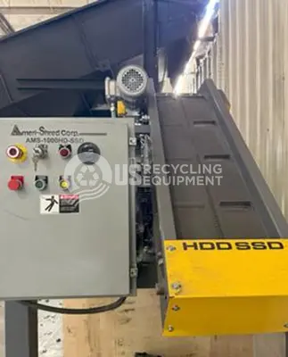 USED 2022 AMERI-SHRED AMS-1000HD-SSD HARD DRIVE SHREDDER