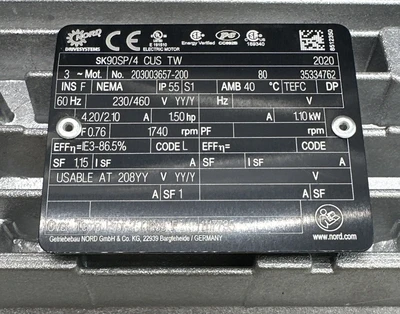 NEW NORD 372.1 VL-90SP/4 CUS TW