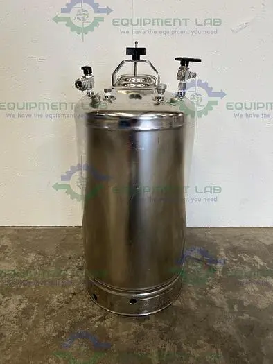 Used ALLOY PRODUCTS 30 LITER STAINLESS STEEL PRESSURE VESSEL 115PSI Reactors | Equipment Lab #486170
