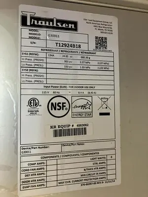 Traulsen G30011 77" G Series Solid Door Reach-In Refrigerator