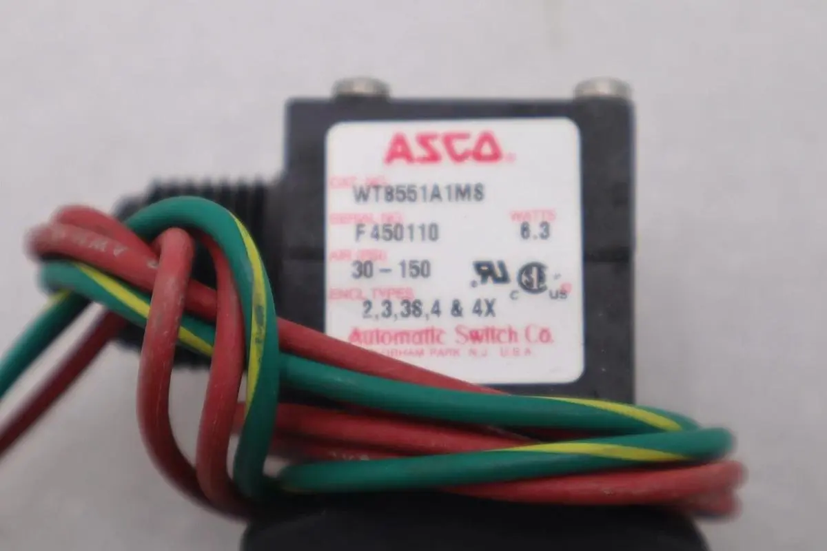 ASCO WT8551A1MS SOLENOID VALVE  STOCK L-445-C