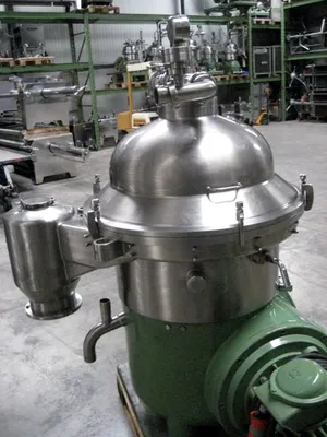 Westfalia SA 45-36-076 self-thinking clarifier centrifuge, 316SS.