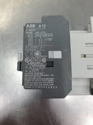 ABB A12-30-10 Contactor, 1000V Coil, 28A, 10HP. 4D-03