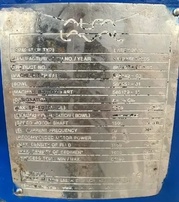 (10) Alfa-Laval LATEX 2000 concentrators, SS.
