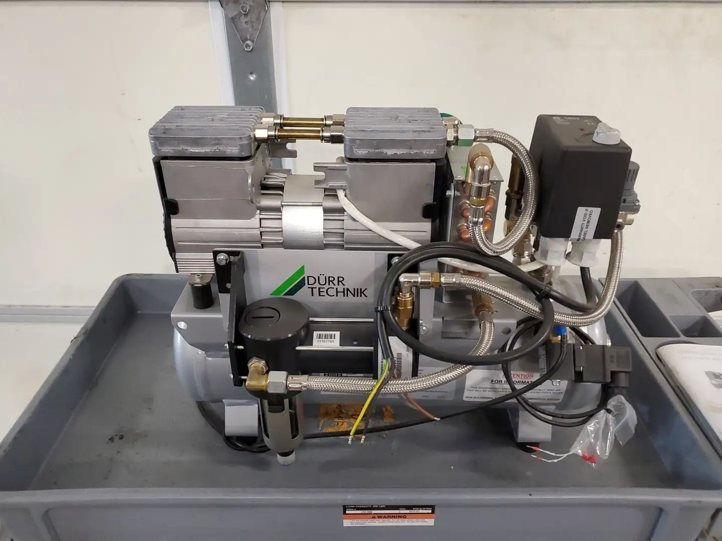 USED DURR TECHNIK GBWB-062K(M) 192-15 Oil-Free Compact Piston Compressor System