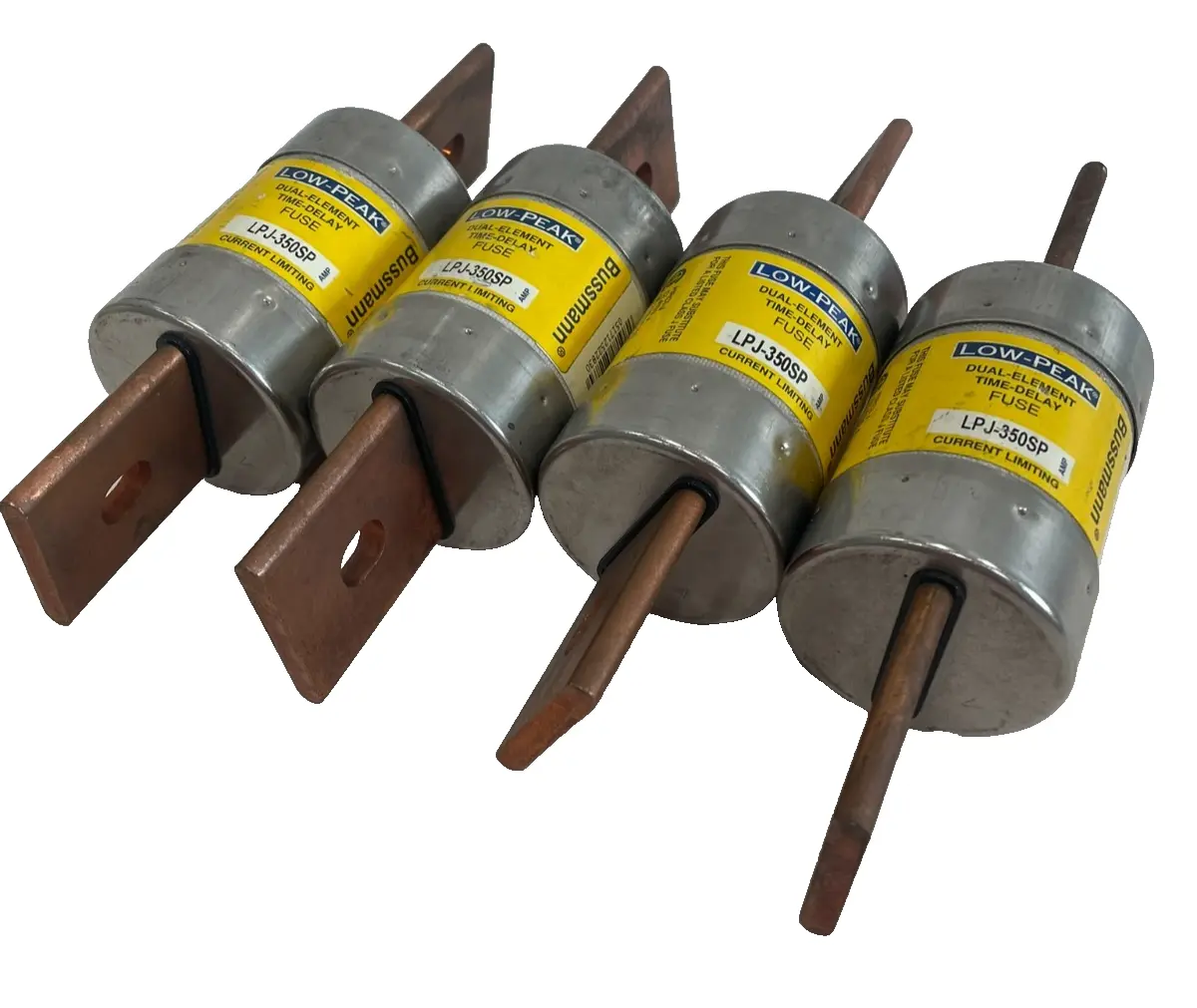NEW LOT OF 4 BUSSMANN LPJ-350SP FUSES 600VAC 300VDC LPJ350SP