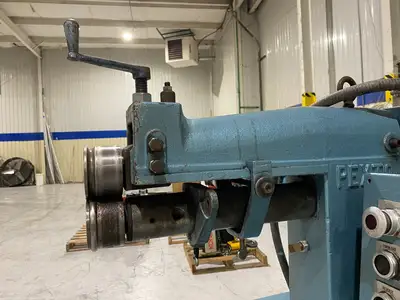 USED PEXTO, ROPER WHITNEY POWERED COMBINATION ROTARY MACHINE FOR BEADING/CRIMPING