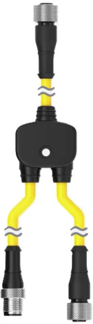 Banner CSS-M12F81M12M81M12F81 20606 Splitter 3 Connector Cordset [New]