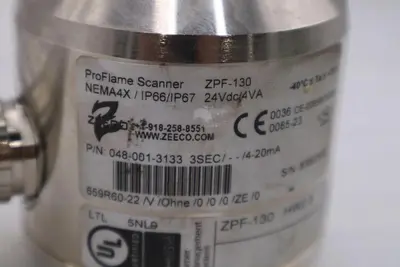 ZEECO ZPF-130 PROFLAME SCANNER 048-001-3133 USED UNIT STOCK 1829B
