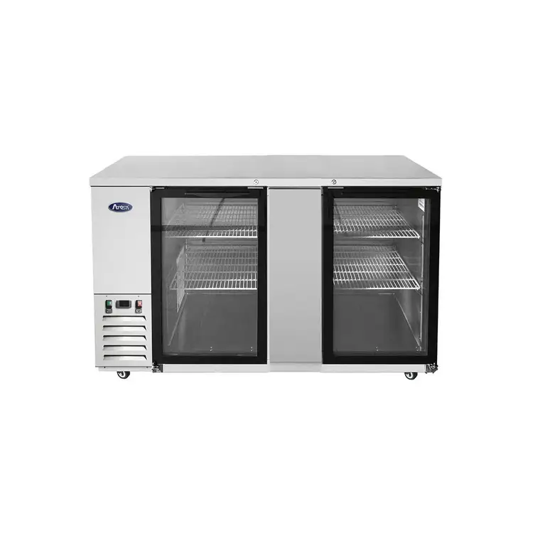 New | in-Stock Atosa New Atosa SBB69GGRAUS1 69" Back Bar Cooler w/ Glass Door Shallow Depth Stainless Steel Bottle Coolers Illinois US | Falcon Restaurant Supply #1375362