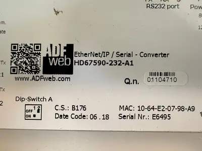 Adf-Web HD67590-232-A1 Ethernet/IP/Serial-Converter (6.4.2)