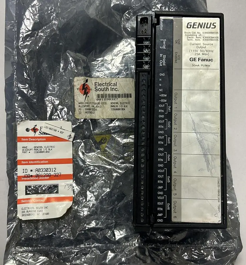 Used GE FANUC IC660BBA105K Input / Output Modules | Surplus Asset Holdings #1205842