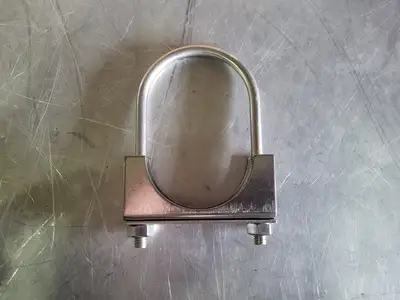 U-Bolt, 8.5" Length, 2.5" Width, Stainless Steel