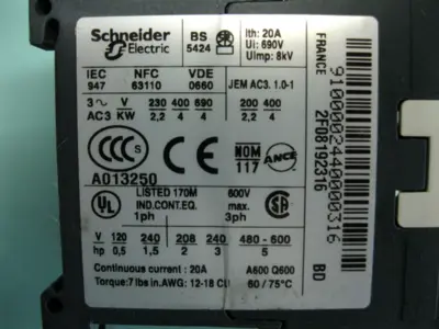 Mixed Lot (12) Schneider Telemecanique Control Relay w (4) Auxiliary Contact D9