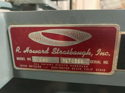 Used Strasbaugh Does Not Apply Blades California US | Amiron Machinery #1289366