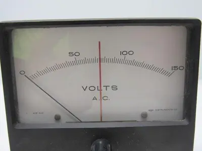Pioneer 180635 Analog Panel Meter 0-150 Vac 4-1/8" x 4-5/8"