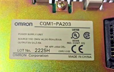 OMRON CQM1-PA203 CQM1PA203 POWER SUPPLY UNIT