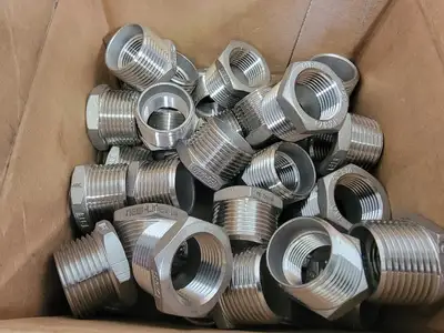 1" x 3/4" 316 Stainless Steel Hex Head Reducing Bushing Class 150 SP-114