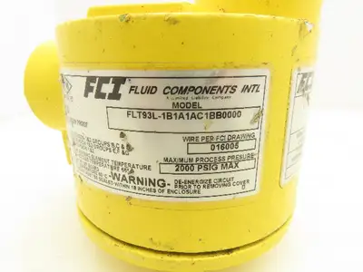 FCI Fluid Components FLT93L-1B1A1AC1BB0000 Flow Switch 115/220VAC 6A 1"NPT