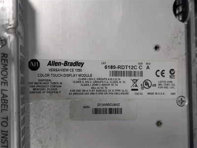 Allen Bradley 6182H-12TLH4D VersaView CE 1250H Assembled Computer LMDA Used
