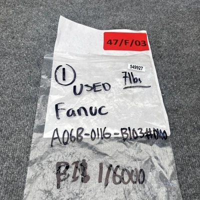 Used FANUC A06B-0116-B103 Servo Motors California US | Davliegogo LLC #1705258