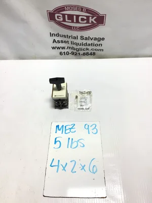 Electroswitch 505A703G43 Type W-2 Switch 600V 8A 300V 20A