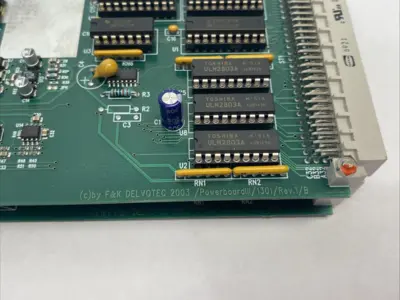 Used F&K Delvotec Powerboard III Interface Card BROKEN PLASTIC HINGE PLC Processors Michigan US | Maverick Industrial Sales #1389654
