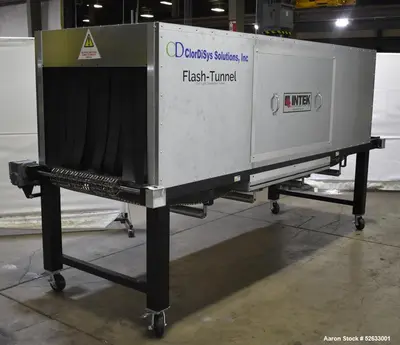 Used ClorDiSys Solutions 106 UV Sterilizer Flash Tunnel – 24” x 144” Conveyor