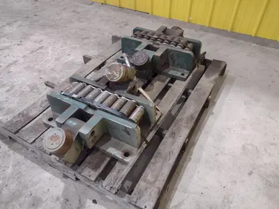 (2) 75 TON HILLMAN MODEL #75-OT ROLLER TYPE MACHINERY MOVING SKATES: STOCK #22986