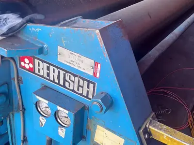Used 2008 BERTSCH 2512 HYDRAULIC 4 ROLL Plate Bending Rolls including Pinch Illinois US | Machinery Marketing International #1360725