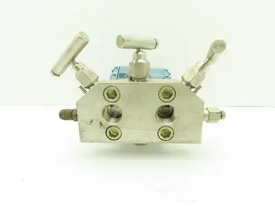 Rosemount 3095MA SMART HART Pressure Transmitter 0-250"H2O  MR808SCT 316SS Valve