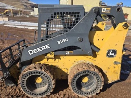 Used 2017 JOHN DEERE 318G Skid Steer Loaders Pennsylvania US | National Lift Equipment #1381333