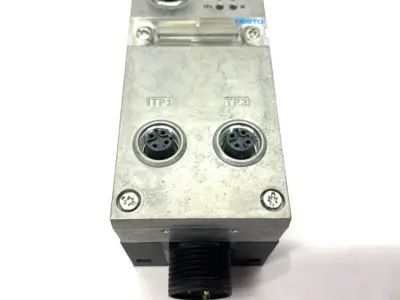 USED FESTO BUS NODE 548755 W/ CPX-GE-EV-S-7/8-4POL INTERLINK BLOCK 541248
