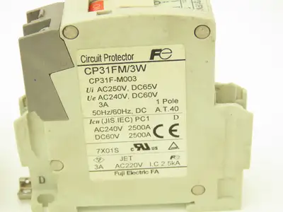 Fuji Electric Circuit Breakers AC/DC | 1/3/5A | 1/2/3-Pole | Mixed Lot of 30