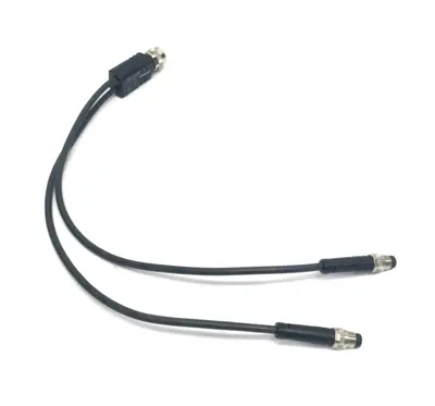 USED ESCHA SPLITTER Y-CABLE M12 TO DUAL M8, 8075852